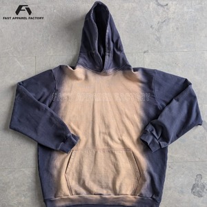 Superior Quality Men's 100% Cotton <b>Brown</b> and Grey Hoodie OEM Service Low MOQ Durable Sustainable Pullover <b>Brown</b> and Grey Hoodie - Product Image 6