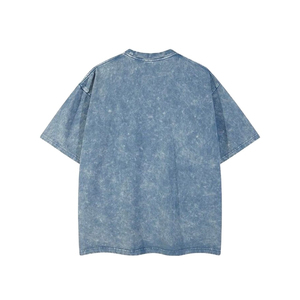 T-shirt Homme Oversize Vintage Délavé à l'Acide 100% Coton, Style Streetwear, Haute Qualité, Personnalisable et Respirant – Collection 2026 - Product Image 2