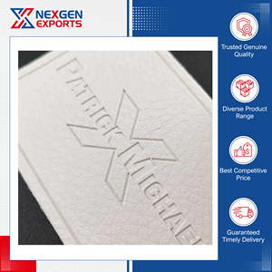 Étiquettes de bagages en cuir PU de qualité supérieure, style moderne et luxueux, avec motif de lettres personnalisable pour sacs, vêtements et chaussures - Product Image 6