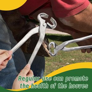 Cortador de Pezuñas de Acero Inoxidable de 15 Pulgadas, Herramienta Ergonómica de Alta Resistencia para Recortar Pezuñas de Caballos, Cuidado Equino Profesional - Product Image 3