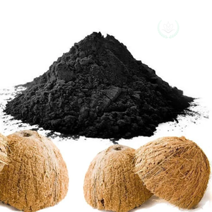 Poudre de charbon actif de coque de noix de coco de qualité supérieure pour le traitement de l'eau potable, haute teneur en iode, faible teneur en cendres, maille fine, fabricant indien - Product Image 1