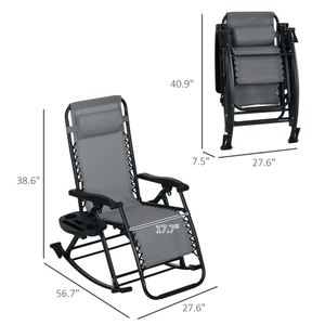 Fauteuils à bascule d'extérieur D0100XFA3MV - Product Image 2