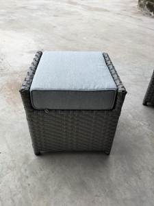 Juego de Muebles de Patio de Mimbre Resistente a la Intemperie PRSF-ATV2, Sofá Modular de Esquina de Ratán con Mesa de Centro Rectangular - Product Image 4