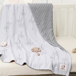 Couvertures pour bébé en coton de haute qualité, gaze 100% coton, couvertures en mousseline pour bébé - Product Image 4