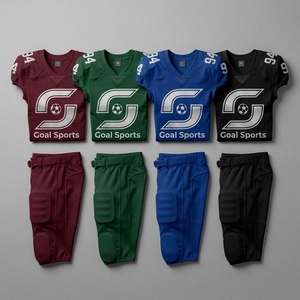 Maillot de football américain pour hommes, uniforme de rugby, manches courtes, col en V, vêtements d'équipe personnalisés, chemise de sport rembourrée - Product Image 5