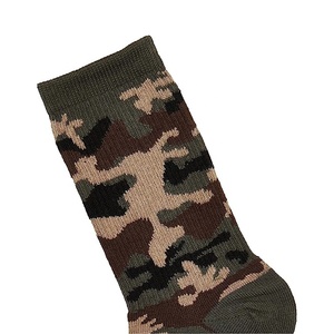 Chaussettes de sport personnalisées en gros, imprimé camouflage marron, pour jeunes, chaussettes de sport mi-mollet et basses - Product Image 5