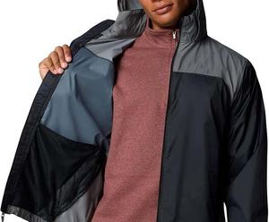 เสื้อแจ็คเก็ตกันลมแบบมีซิปและฮู้ด ขนาดใหญ่พิเศษ ระบายอากาศได้ดี สไตล์ลำลองสำหรับผู้ชาย - Product Image 6