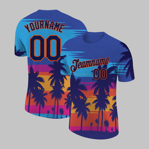 เสื้อยืดแฟชั่นสำหรับผู้ชายพิมพ์ลายซับลิเมชันสำหรับออกกำลังกายแห้งเร็วออกแบบได้ตามต้องการสำหรับฤดูร้อน - Product Image 3