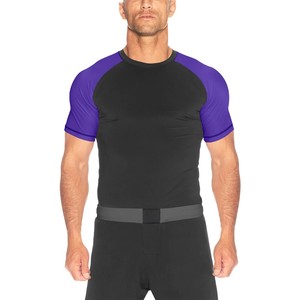 Rashguard personnalisé pour hommes, manches courtes, sublimation, Jiu Jitsu MMA BJJ, service OEM de haute qualité, vente en gros, création de votre propre design avec logo personnalisé - Product Image 1
