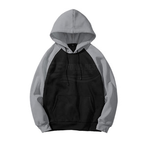 Sweat-shirts d'hiver pour hommes de haute qualité, en molleton 100% coton, avec logo sur le devant, service OEM, manches jaunes, design personnalisé - Product Image 5