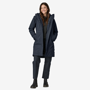 Parka longue à capuche pour femme, manteau d'hiver imperméable en polyester matelassé, manches longues, style minimaliste, coupe-vent, écologique, couleur unie - Product Image 3