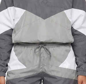 Ladies Quarter Zipper <b>Wind</b> <b>Breaker</b> Shorts Set 100% Nylon Long Sleeve Running Gym Wear Drop Shoulder Windbreaker Set Women's - Product Image 4