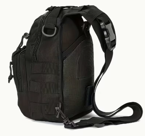 Sac à dos tactique avec système Molle, bandoulière en nylon, sac utilitaire de randonnée en plein air, unisexe, fermeture éclair souple - Product Image 5