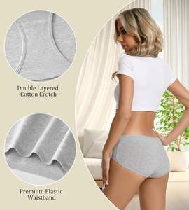 Braguitas de mujer Signature Fit, estilo hipster, de punto, transpirables, elásticas, teñidas, ecológicas, cómodas para el día a día, con cobertura total. - Product Image 6