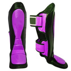 Protections de tibias professionnelles de Muay Thai avec protection intégrale du cou-de-pied pour le sparring et l'entraînement de combat – Protection de tibias de kickboxing de qualité supérieure - Product Image 2