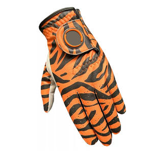 JNM SAFETY ถุงมือกอล์ฟลายพิมพ์สำหรับผู้ชาย หนังคาเบรตต้า น้ำหนักเบา กันลื่น ดูดซับความชื้น ปิดด้วยซิป สำหรับกิจกรรมกลางแจ้ง - Product Image 2