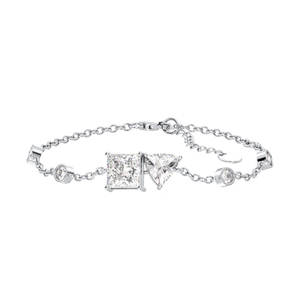 Bracelet chaîne à fermoir homard REYES personnalisé en argent sterling 925 avec moissanite VVS de 3,79 carats, élégant cadeau d'anniversaire pour petite amie - Product Image 1
