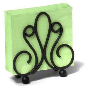 Vintage Metallic Napkin Organizer For Elegant Dining Tables Stylish Kitchen Serving Accessories Hotel Countertop Storage - Product Image 5