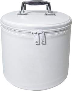 Premium Masonic Fez Cases - Imitation Leather <b>Hat</b> Display Storage <b>Box</b> | Available in White, Red, Blue, Purple, Black (White) - Product Image 1