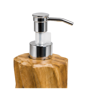 ARTERRA Ensemble de lavage des mains en teck moderne de luxe, distributeur de savon liquide pour la décoration de la salle de bain de la villa - Product Image 2