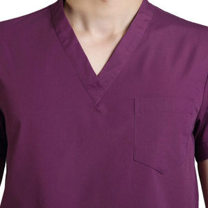 Blouses et chemises médicales personnalisées brodées de haute qualité en coton respirant tissu Dobby pour le personnel de santé - Product Image 6