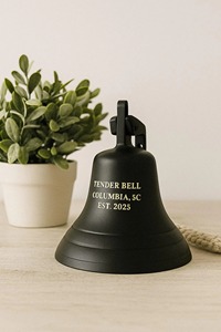 American Brass <b>Bell</b> Black Surface Well <b>Bell</b> Premium Brass <b>Bell</b> Ideal For Home Decor Nautical Garden Entrance And Temple - Product Image 3