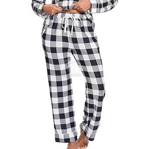 Robe de nuit en satin de soie et coton de luxe pour femme, ensemble deux pièces grande taille avec logo frontal, tissu doux de haute qualité, coupe confortable - Product Image 6