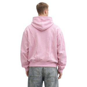 Sudaderas con Capucha Oversize de Forro Polar Grueso de Alta Calidad, Color Rosa, Corte Holgado, Estilo Urbano, Lisas, con Opción de Logotipo Personalizado, Proveedor Mayorista - Product Image 2