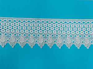 Bordure décorative en dentelle guipure ajourée brodée à motif floral pour la confection de vêtements, de textiles de maison et de robes, destinée à l'exportation - Product Image 2