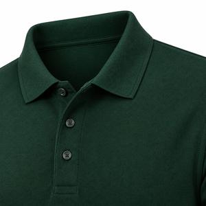 Camisa de Manga Corta Blanca para Hombre, Estilo Piqué, Informal, Transpirable, Mezcla de Poliéster/Algodón, Corte Regular, Logotipo Personalizado ODM - Product Image 5