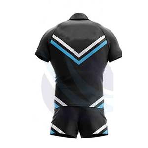 Ensembles d'uniformes de rugby pour adultes, dernière conception du fabricant, respirants, 100 % polyester, logo d'équipe personnalisé - Product Image 3