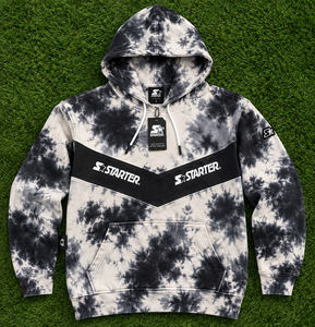 Men's Tie-Dye <b>French</b> Terry 100% Cotton Pullover Hoodie Fleece Oversized Fit Winter Streetwear Regular Sleeve - Product Image 3