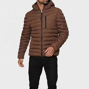 Chaquetas de Plumón para Hombre, con Capucha, Relleno de Plumas de Pato, Cálidas, para Invierno, con Logotipo Personalizado, Venta al Por Mayor OEM - Product Image 2