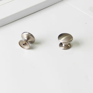 Factory Direct <b>Round</b> Zinc Alloy Cabinet Knob Minimalist <b>Brushed</b> Drawer Handle Modern Furniture Hardware for Kitchen Bathroom - Product Image 4