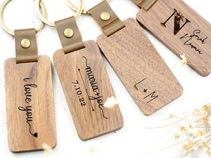 Wooden <b>Name</b> Keychain,Keychain for Men,Custom Key <b>Chain</b>,Boyfriend Keychain,Anniversary Gifts,Bridesmaid Gifts,Bridal Party Gifts - Product Image 4