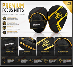 นวมซ้อมมวยไทย MMA หนังพรีเมียม สำหรับฝึกซ้อมต่อยและเตะ  แบบโค้ง - Product Image 6
