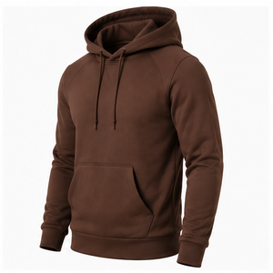 Sudadera con capucha extragrande 100% algodón con cremallera, de alta calidad, al por mayor, de lujo, pesada y bordada - Product Image 3