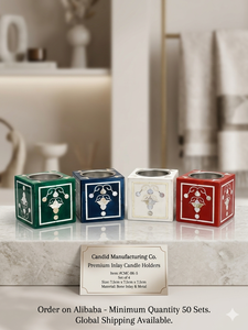 Juego de incensario de metal con incrustaciones de nácar, soporte decorativo para incienso, cuenco para Bakhoor, tamaño y color personalizados para bodas - Product Image 4