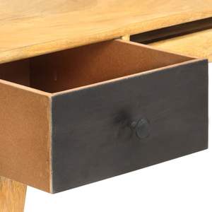 Escritorio para Computadora de Madera de Mango Natural Sólida, 51.2x19.7x31.5 Pulgadas - Product Image 5