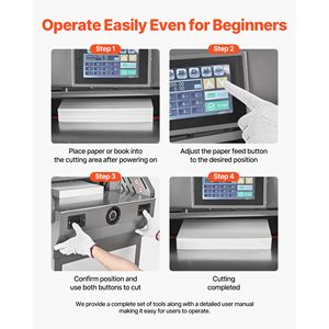 Taglierina Elettrica per Carta in Metallo, Larghezza di Taglio 45,6 cm, Spessore di Taglio 5,8 cm, Programmabile - Product Image 6