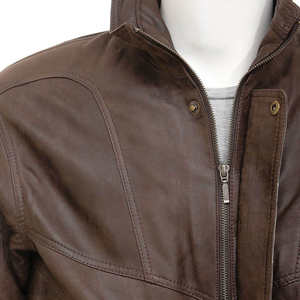 Nouvelle collection 2026 : Blouson aviateur en cuir pour homme, design urbain, logo personnalisé, haute qualité, vintage, manches longues, idéal pour l'hiver - Product Image 3