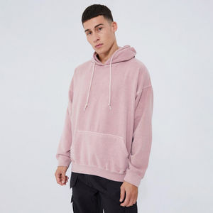 Men Oversized Hooded Fleece <b>Zipper</b> <b>Sweatshirt</b> Comfortable Fit Look Perfect For Outdoor And Everyday Winter Wear - Product Image 1