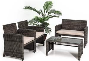Phu Linh Modern Villa <b>Garden</b> Sofa Furniture Set with 10Cm Seat Cushion Outdoor Dining Pe <b>Rattan</b> Hydro Design - Product Image 5