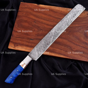 Cuchillo de Chef Brisket de Acero de Damasco Forjado a Mano Personalizado de 15 Pulgadas con Espiga Completa, Mango Ergonómico Moderno Ambidiestro, Cuchillo de Cocina OEM ODM - Product Image 2