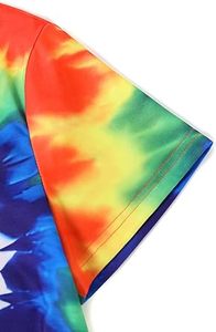 Camiseta de Moda con Diseño Único y Popular, Personalizada OEM, Tie Dye, Cuello Redondo, Manga Corta, 100% Algodón, Informal, para Mujer, en Venta - Product Image 2