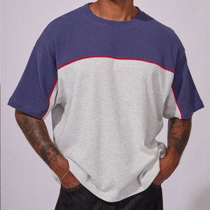 Nouveau design, coupe classique, t-shirt en tricot pour homme, col rond, grande taille, coupe ample, manches courtes, séchage rapide, respirant, personnalisable - Product Image 5