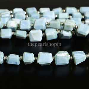 ลูกปัดโอปอลสีน้ำเงิน AAA ขนาด 6x8-7x9 มม. ลูกปัดโอปอลสีน้ำเงินเจียระไน ลูกปัดโอปอลธรรมชาติสำหรับทำเครื่องประดับ ขนาด 8 นิ้ว แบบขายส่ง - Product Image 4