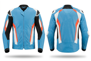 แจ็คเก็ตมอเตอร์ไซค์หนังแท้สีพื้นเรียบ พร้อมแผ่นสะท้อนแสงเพื่อความปลอดภัย  ใส่สบาย  รับสกรีนโลโก้ตามสั่ง - Product Image 6