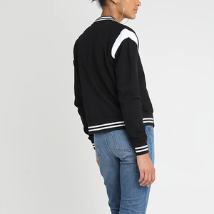 Autumn Style Women's Oversize Varsity <b>Jacket</b> Baseball Wool Leather Sleeve Embroidery Patches College Varsity <b>Jackets</b> - Product Image 4