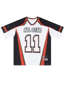 เสื้อฟุตบอลอเมริกันแบบสั่งทำ OEM ออกแบบเอง พิมพ์ลายแบบ Sublimation ผ้าโพลีเอสเตอร์ 100% แห้งเร็ว ระบายอากาศได้ดี สไตล์ผู้ชายระดับเอลีท - Product Image 4